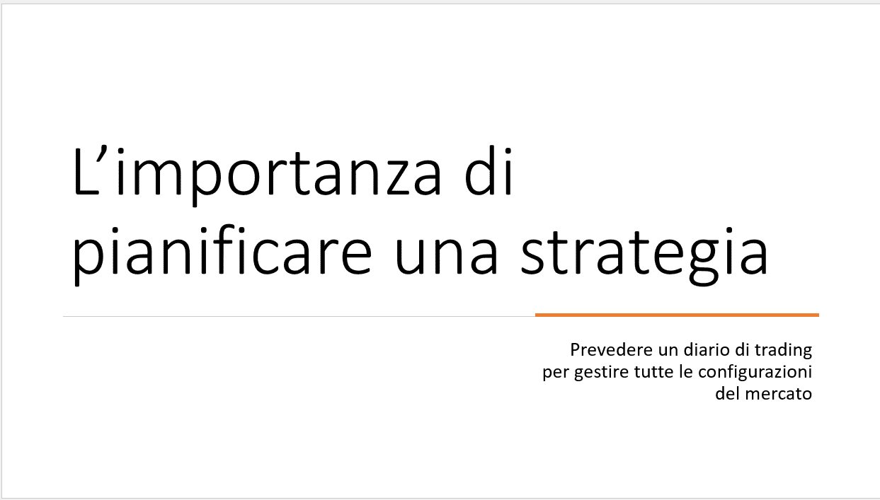 Pianificare una strategia